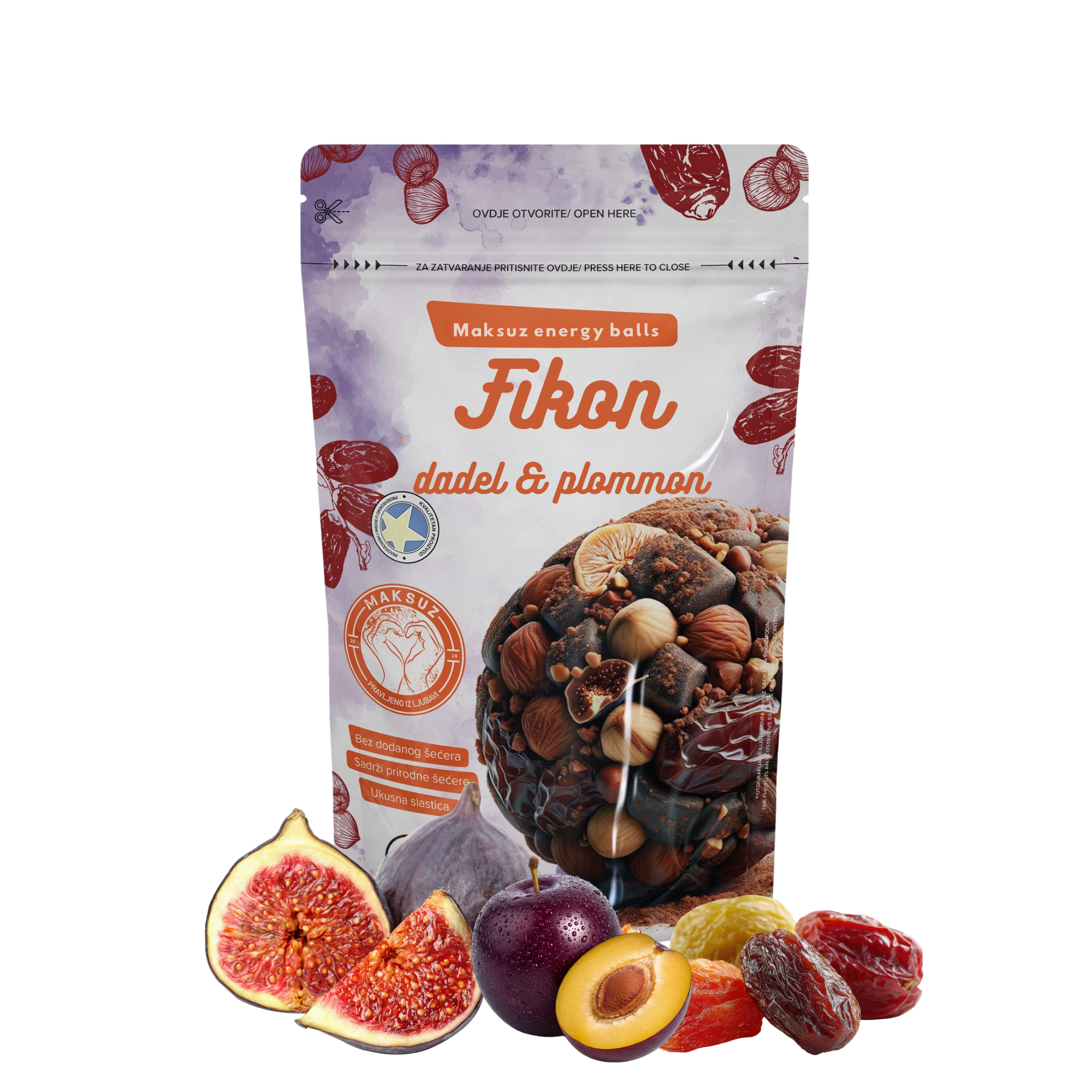 Fikon, dadlar & plommon