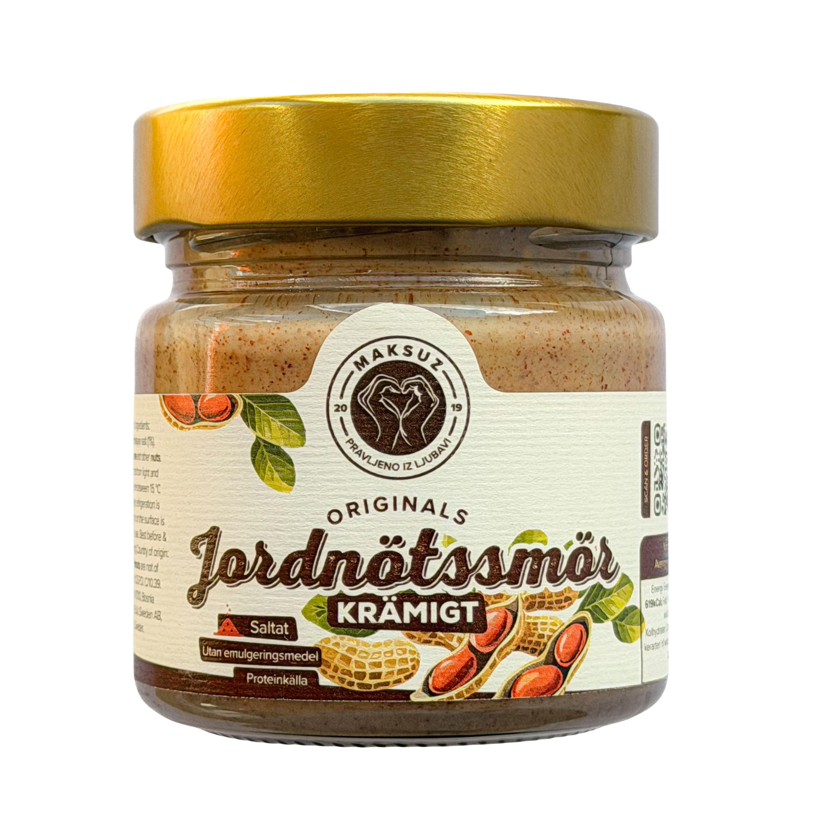 Jordnötskräm krämig 6-pack