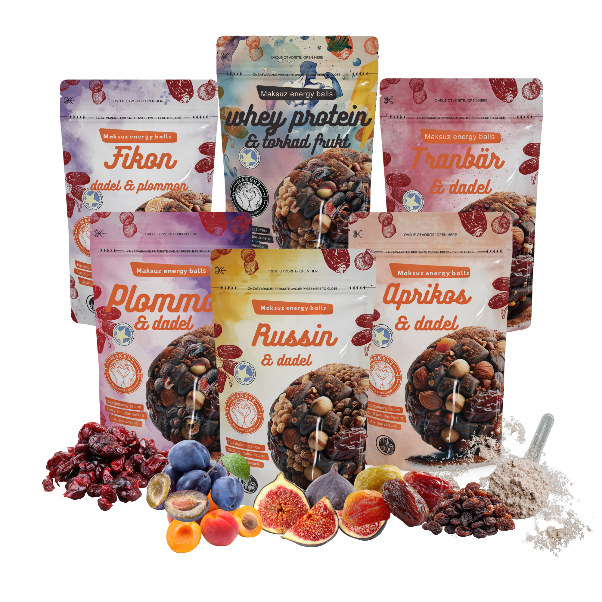 Maksuz Energy Balls – Mixpaket (6 smaker)